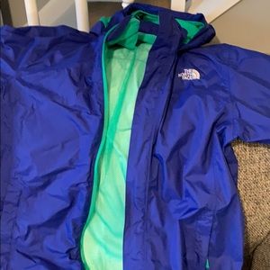Boys Northface rain jacket